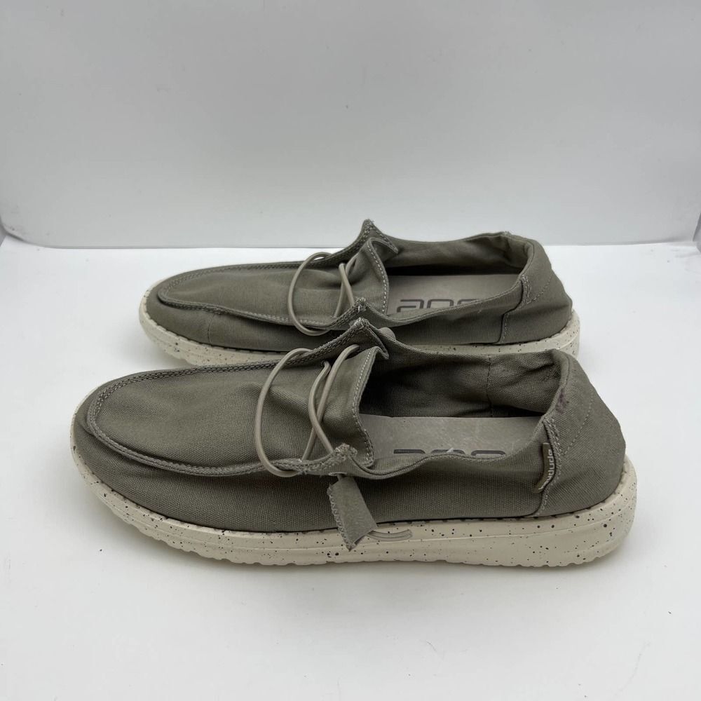 Hey Dude Grey Wendy Slip on Walking Comfort Shoe Womens Size 6 - Picture 6 of 11